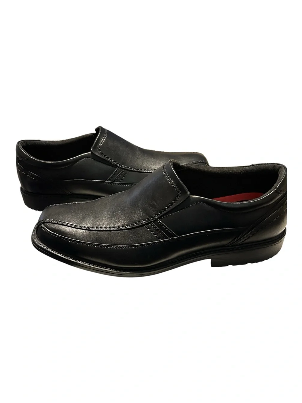 New Men’s Rockport Black Leather Comfort Slip-on Loafers - Size 11 W